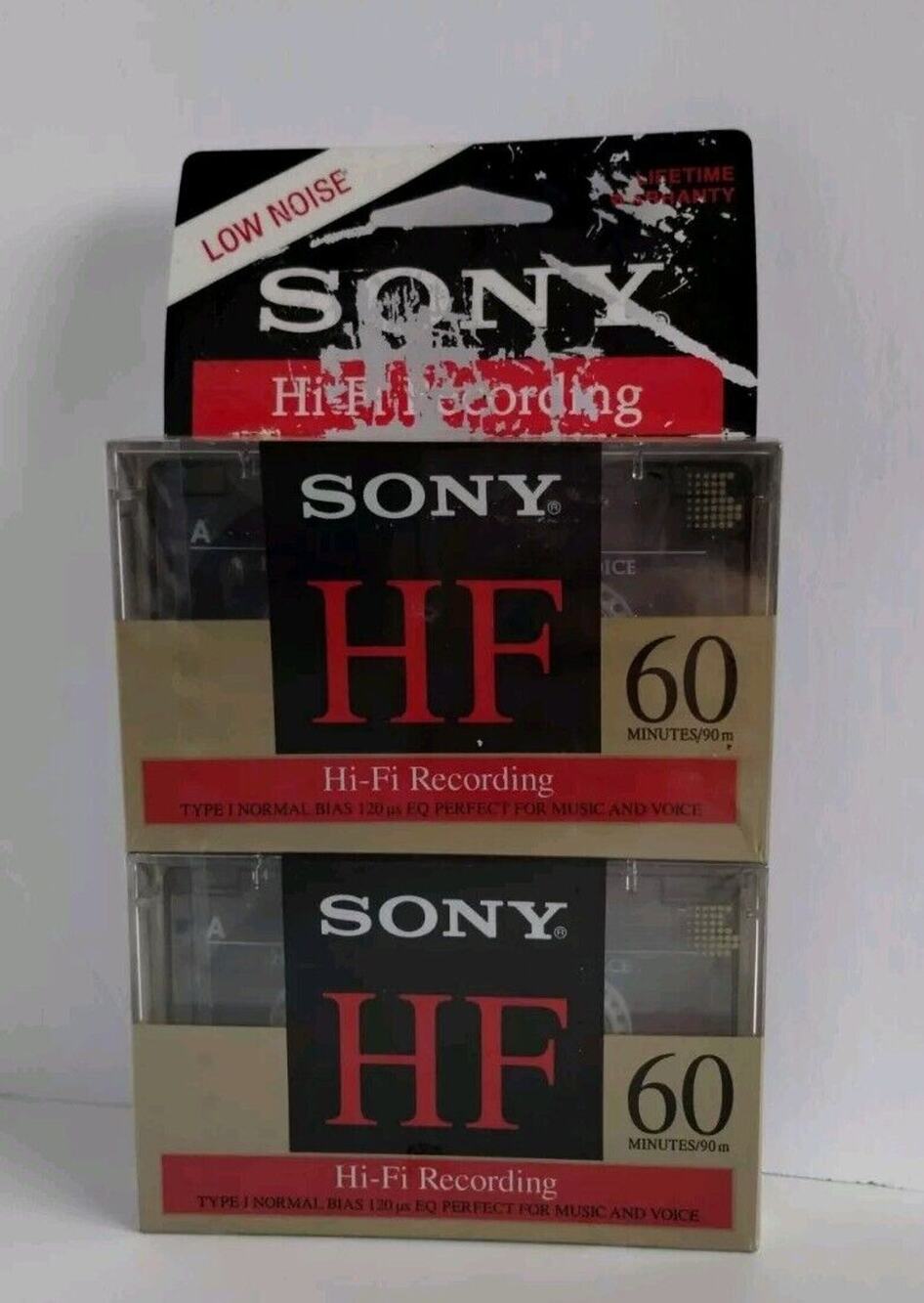 2 x SONY HF 60 Audio Cassette Type I - Sealed